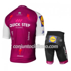 Conjunto Maillot + Culotte Corto 2017 Quick-Step Floors Niños N003
